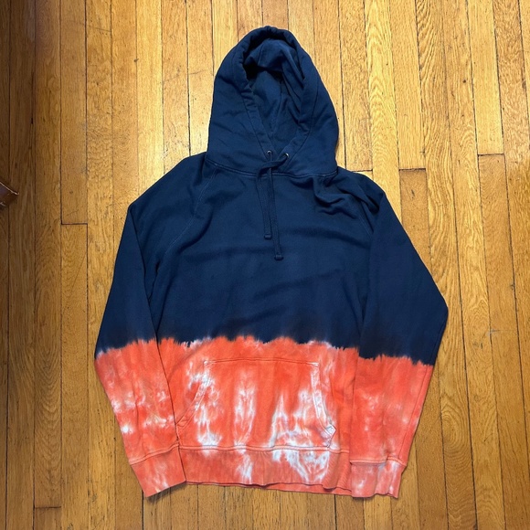GAP Other - Mens GAP Tie-Dye Blue & Orange Hoodie Large Tall
